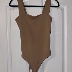Abercrombie & Fitch Tan Bodysuit One Piece